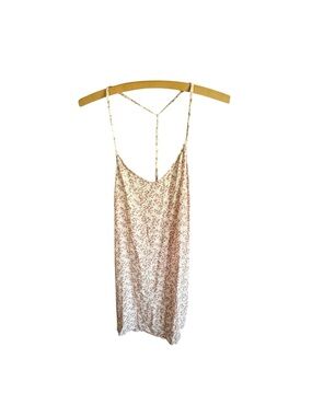 Aeropostale Pink Floral Open Back Slip Dress Cottagecore Y2K Medium